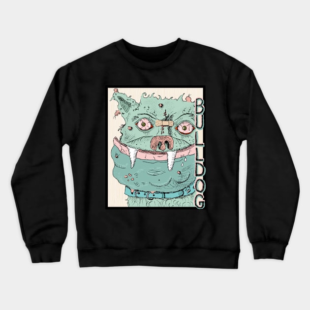 Monster Bulldog Crewneck Sweatshirt by Little Birds